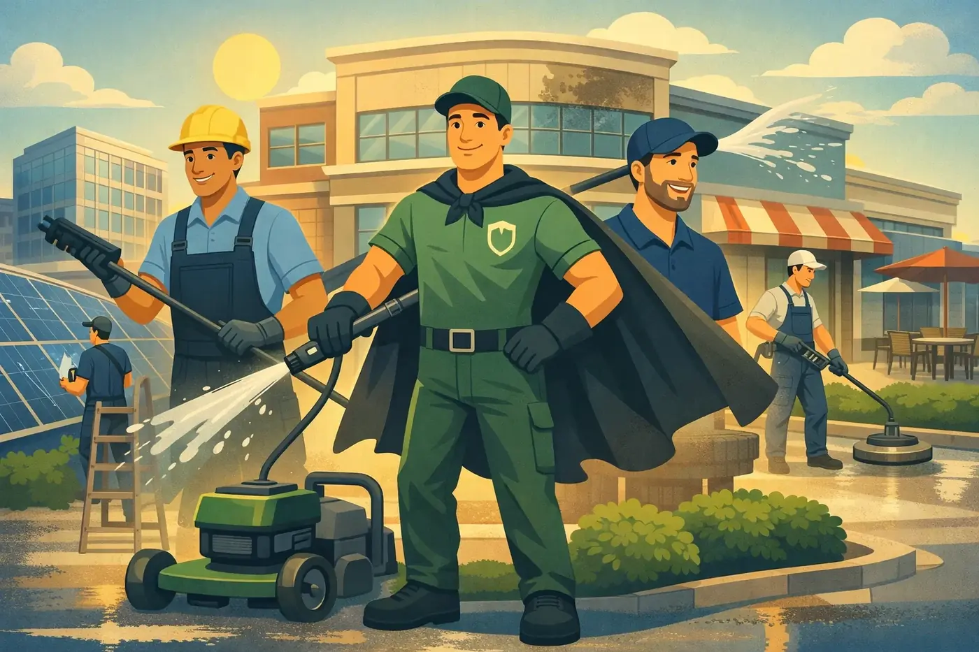 Commercial exterior cleaning Sydney